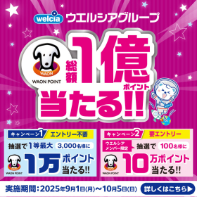WAON POINT 総額1億ポイント当たる！！