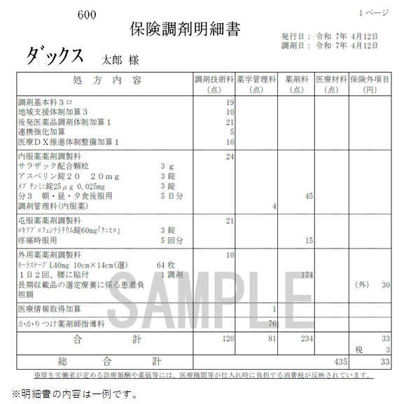 明細書のサンプル